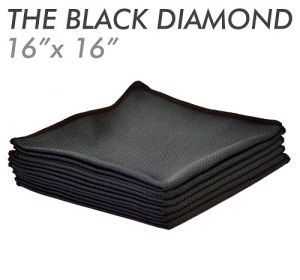 3x Black Diamond Microfiber Glass 41 x 41см